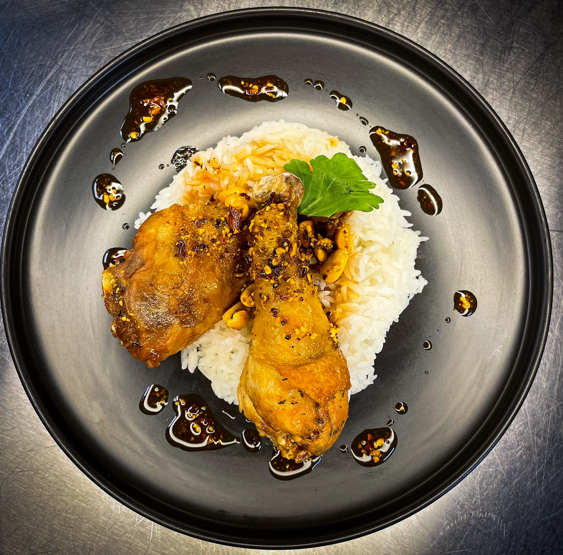 Adobo Chicken W/ Rice